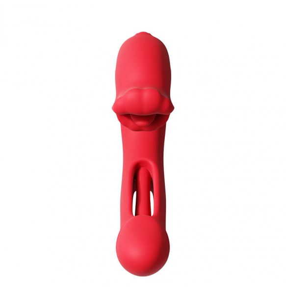 MizzZee - XIAOLANG Tongue Lick Slap Vibrator (Chargeable - Red)